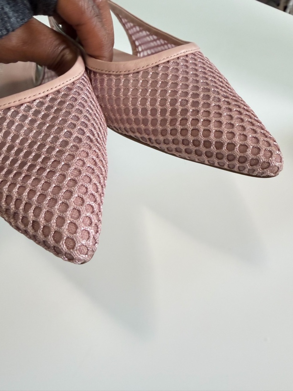 Anthropologie Mesh Slingback Pointed Toe Flats - Picture 8 of 11